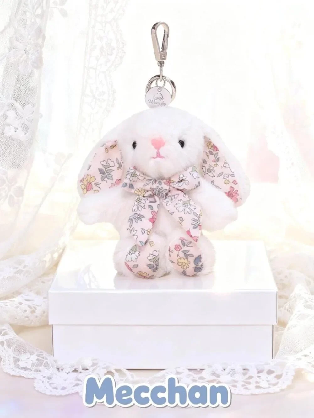 Cute Rabbit Keychain for Backpack | Adorable Bag Charm for Women & Teens